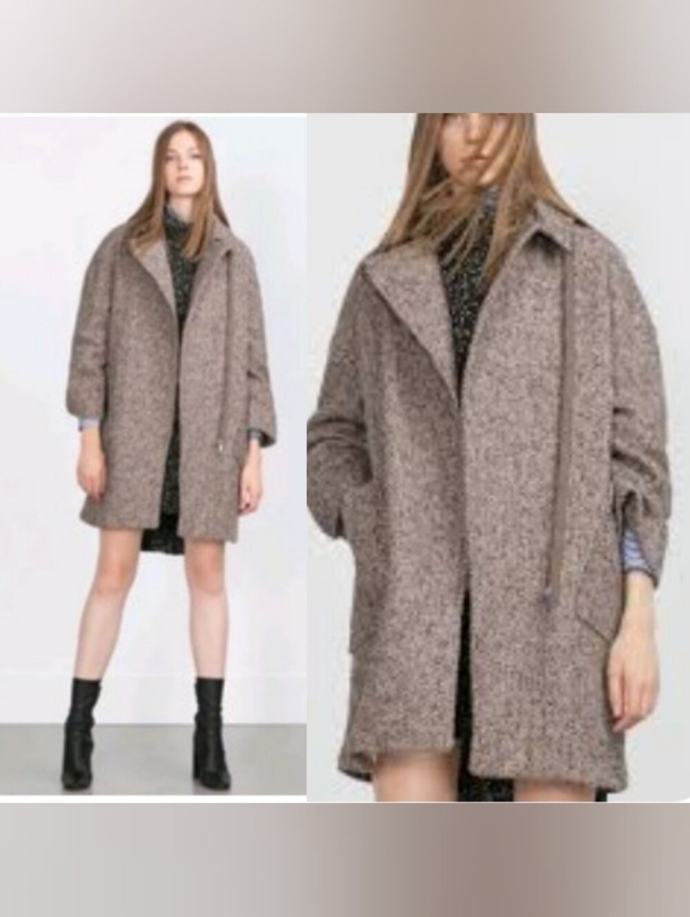 ZARA Tweed Coat
